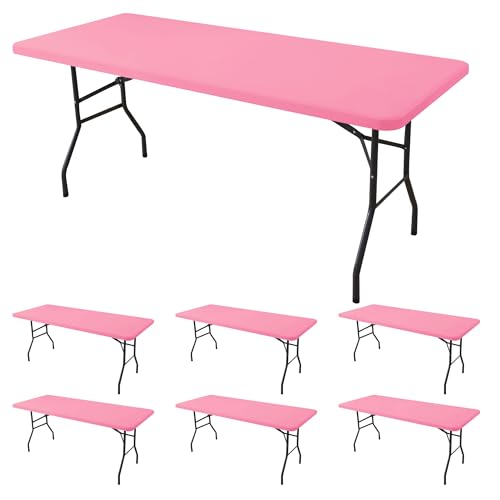 Fitted Tablecloth for 8 Foot Rectangle Tables (6 Count)
