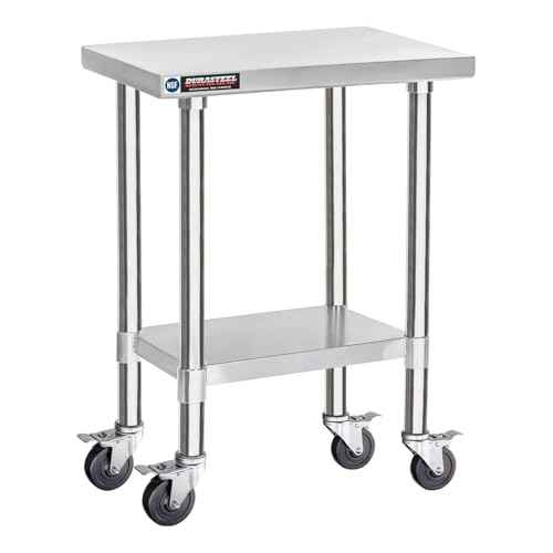 24x18 NSF Stainless Steel Cart Work Table