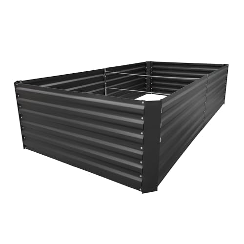 8x4x2FT Black Metal Raised Garden Bed Kit