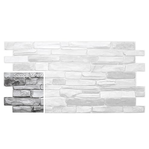 Grey Faux Stone PVC 3D Wall Panel