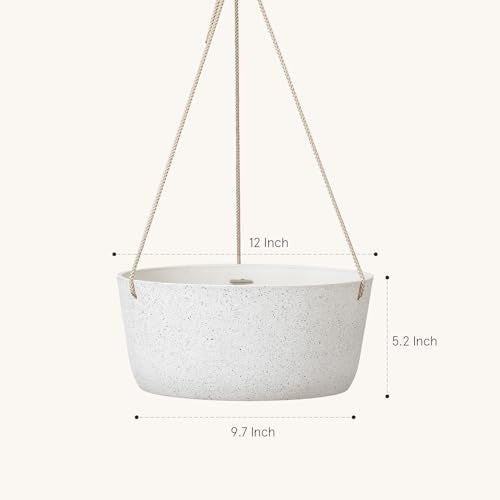 Large Hanging Planters for Outdoor Plants (2 Count)