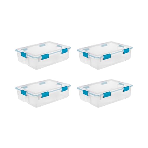 Gasket Storage Box with Lids for Home & Office (4 Count)