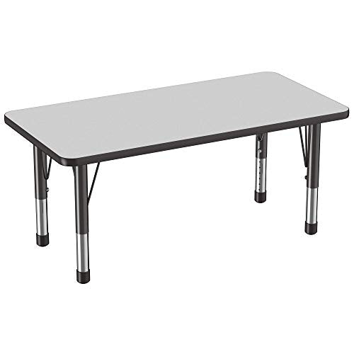 FDP 24" x 48" Rectangle Table with Chunky Legs