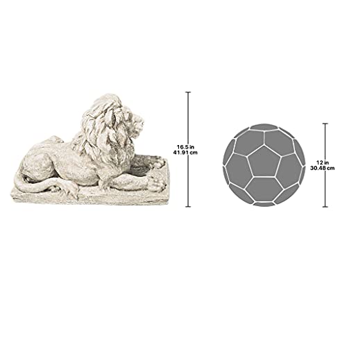 Lyndhurst Manor Lion Sentinel Outdoor Garden Statue