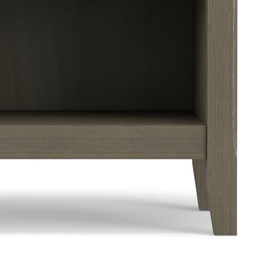 Amherst 24" Wide Solid Wood Bedside Table in Farmhouse Grey