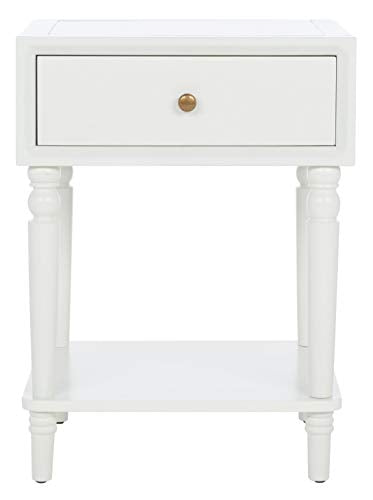American Homes Collection Siobhan Shady White Accent Table