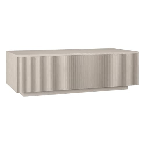 48" Modern Fluted Coffee Table