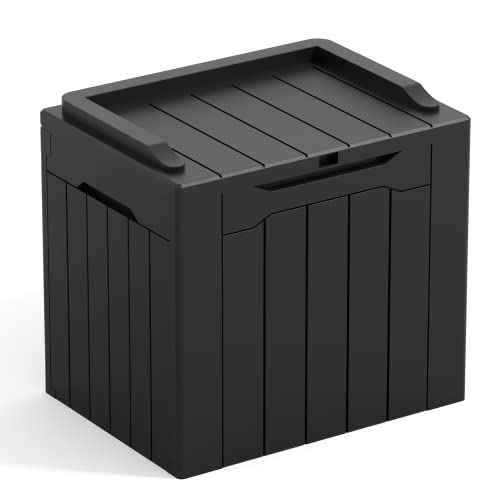 31 Gallon Resin Deck Box All Weather Outdoor Storage Boxes for Patio Furniture Set