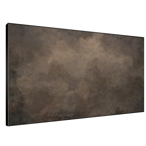 46"x72" Extra Large Framed Wall Art Neutral Cloudy Abstract Illustration