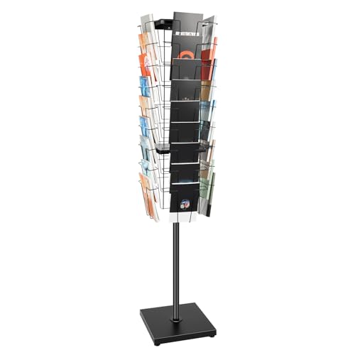 36 Pockets 360° Rotating Magazine Rack