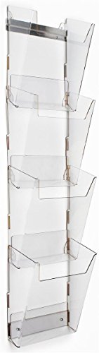 Magazine Wall Rack with 4 Pockets