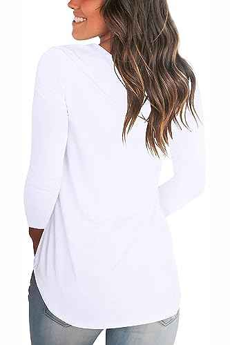 Womens Christmas Shirts Long Sleeve V Neck Casual Tunic Tops Blouse XL