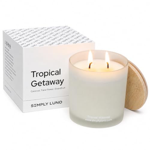 Tropical Getaway Coconut & Grapefruit Scented Candle (14 Ounce)