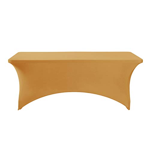 Spandex Table Cover for 6Ft or 4fT or 8ft Table Universal Fitted Stretch Tablecloth for Party