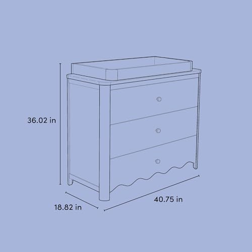 Casablanca 3 Drawer Chest & Removable Changing Topper