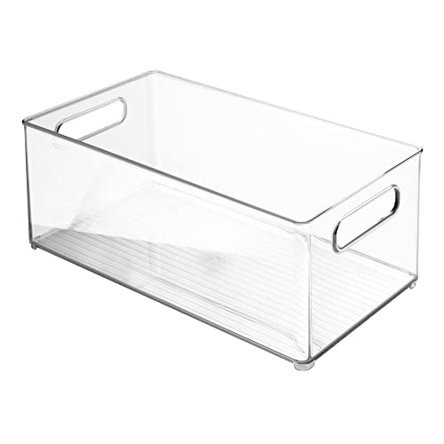 Plastic Bathroom Storage Container Bins w (4 Count)