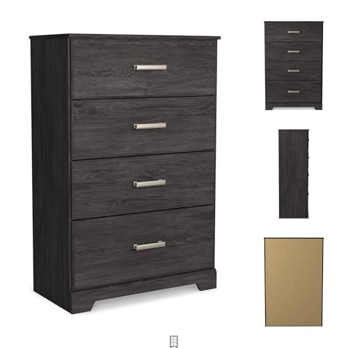 Belachime Casual 4 Drawer Chest with Easy Glide and Safety Stop