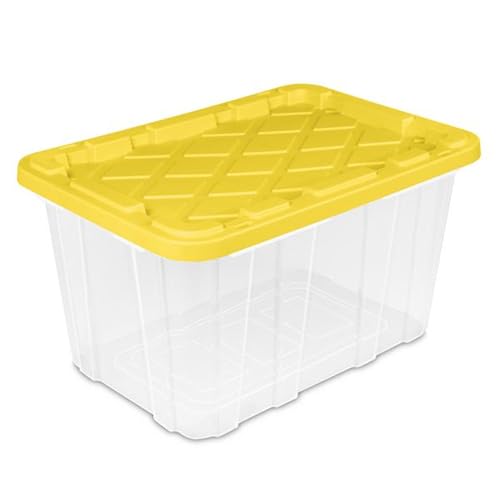 Industrial Storage Box with Lids for Garage (12 Count)