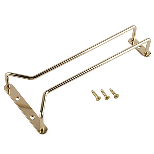 10 Inch Wine Glass Rack Brass Finish Set of 2 (2 Count)
