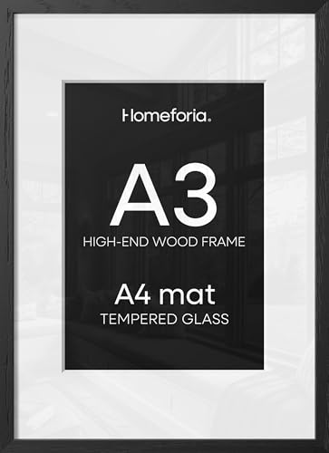A3 Black Oak Picture Frame