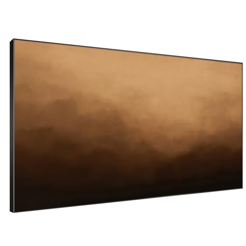 46"x72" Extra Large Framed Wall Art Warm Earth Tones Abstract Landscape Illustration for Home Living Room Bedroom Decor