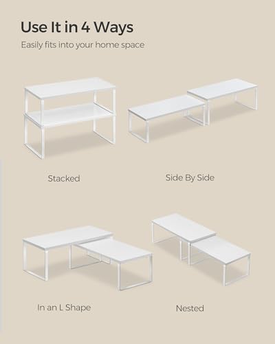 Cabinet Organizer Shelf (4 Count)