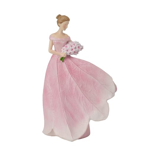 Pink Leaf Angel Girls Fairy Statue Collection Home Decoration