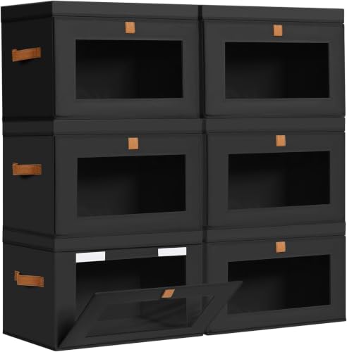 Storage Bins with Lids (6 Count)