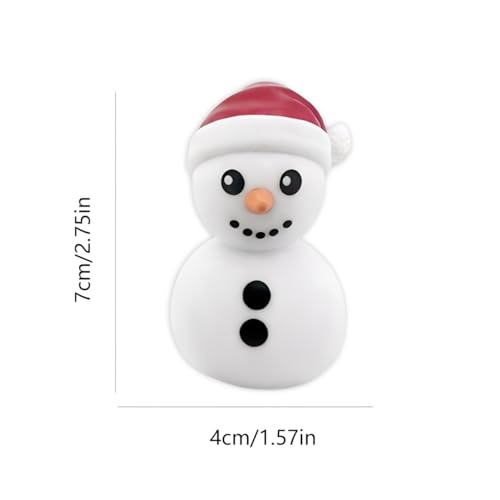 Christmas Snowman Figurines Cute Finger Statue Sculpture Decorations Indoor Cartoon Snowman Ornaments Christmas Desktop Decor Winter Tabletop Statue for Xmas Party Home Decoration