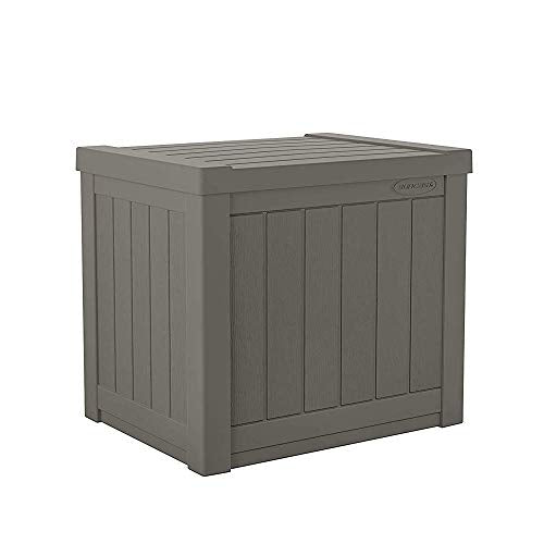 SS500ST 22 Gallon Small Resin Outdoor Patio Storage Deck Box (6 Count)