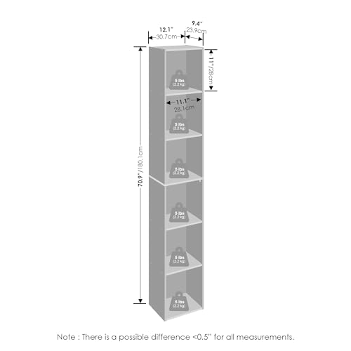 Cubicle 6 Tier Closet Organizers and Storage