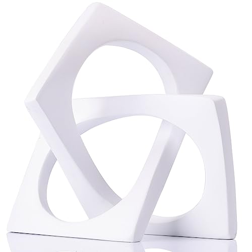 White Knot Statue for Coffee Table Centerpiece Decor