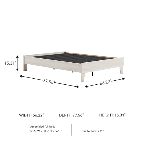 Socalle Full Platform Bed No Headboard
