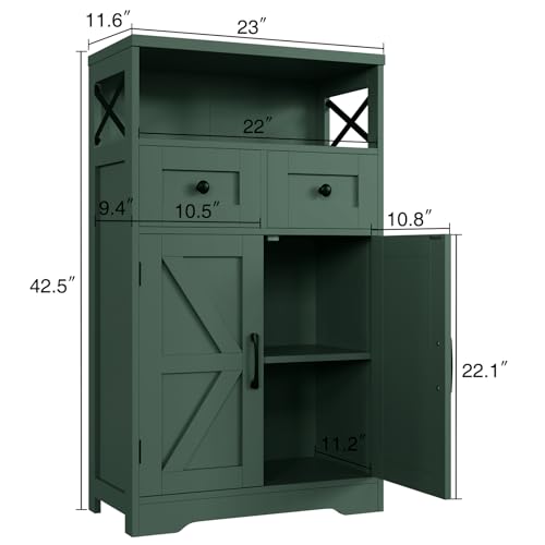 Farmhouse Storage Cabinet with Drawers