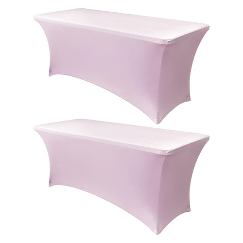 6ft Stretch Spandex Table Cover (2 Count)