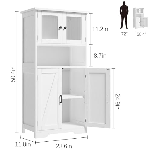 54 in Tall Bathroom Cabinet