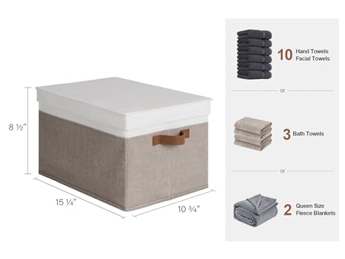 Fabric Storage Bins with Lids (3 Count)