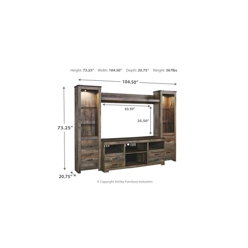 4 Piece Entertainment Center for 72 in TVs