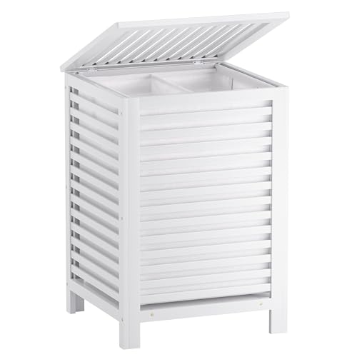 Double Laundry Hamper with Lid