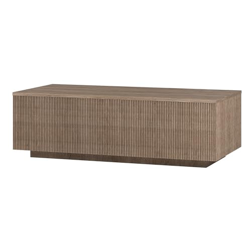 48" Modern Fluted Coffee Table
