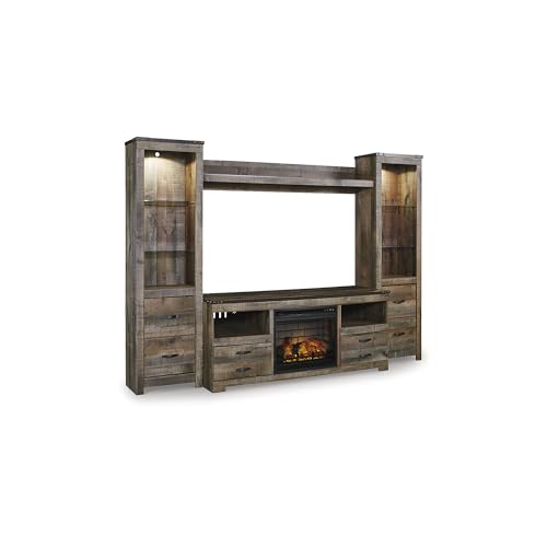 4 Pc Electric Fireplace TV Stand