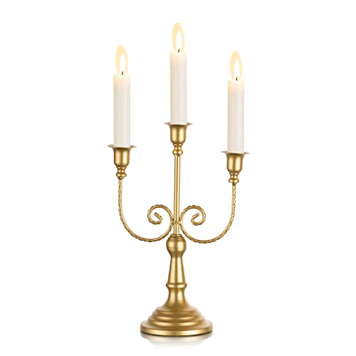 Gold Candelabra Candle Holders for Wedding Christmas