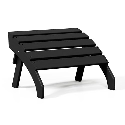 Dylan Outdoor Patio HDPE Adirondack Ottoman Footrest