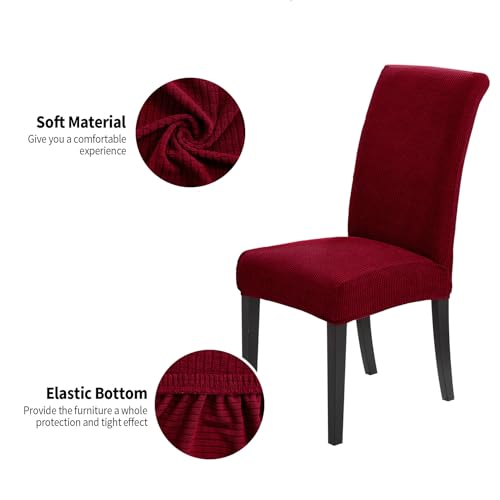 Christmas Chair Covers for Dining Room Set of 6