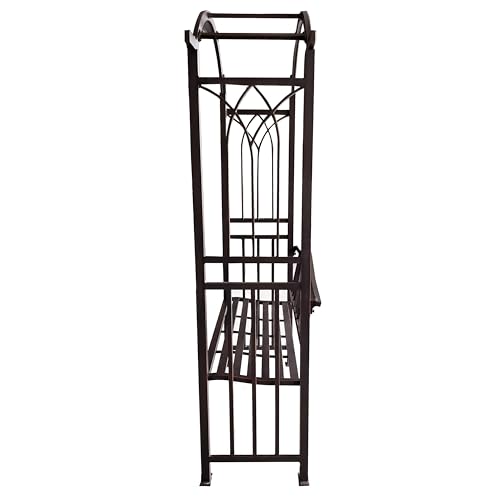 Bronze Aluminum Garden Arbor Arch with 2