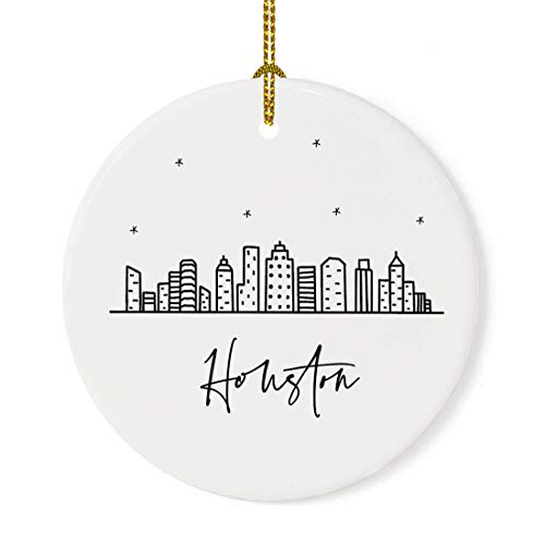 Round Ceramic Porcelain Christmas Tree Ornament Keepsake