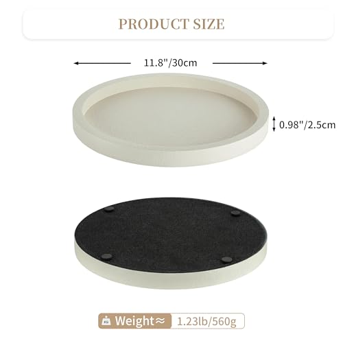 Round Decorative Trays for Modern Coffee Table Decor