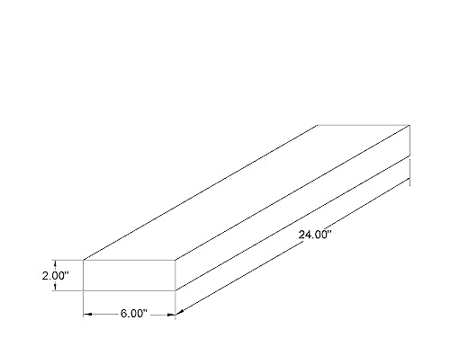 x2 24 inch Wooden Floating Shelves for Wall (2 Count)