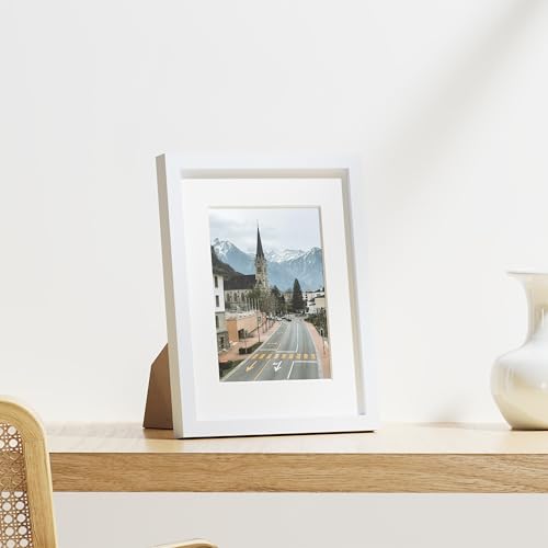 8.5x11 Picture Frames Set of 9 for Wall Mount or Tabletop (9 Count)