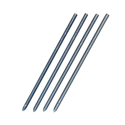24 Inch Round Steel Concrete Form Stakes with Nail Holes (20 Count)